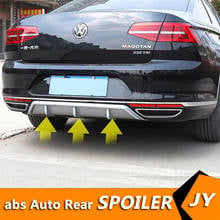 For Passat b8 ABS Rear Bumper Diffuser Bumpers Protector For 2017-2019  Passat B8 Body kit bumper rear lip rear spoiler 2024 - buy cheap