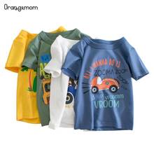 Kids Boyst T-shirt Summer New Cotton Short Sleeve Casual Kids Boys Tee Cartoon Car Pattern Boys Kids Top 2- 8 Years Kids Clothes 2024 - buy cheap