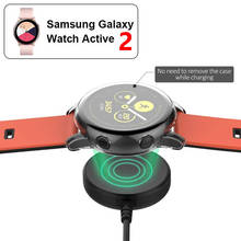 Samsung galaxy relógio active2 relógio carregador para relógio de pulso 40mm 44mm portátil sem fio carregamento rápido fonte energia carregador 2024 - compre barato