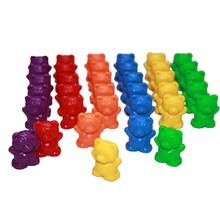 60Pcs Colorful Bear Shape Counters Toy Counting Numbers Classroom Teaching Aids gift for children 2024 - buy cheap
