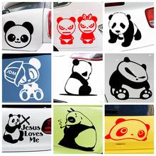 Car-styling panda Carbon Sticker Car Body Doorhandle Sticker Door Handle Decal 2024 - buy cheap