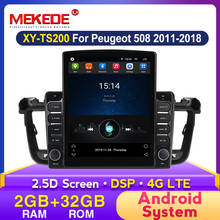 MEKEDE-Radio Multimedia con GPS para coche, Radio con reproductor de vídeo, navegador, 4G LTE, 2DIN, pantalla Tesla de 9,7 pulgadas, 2 + 32G, para Peugeot 508, 2011-2018 2024 - compra barato