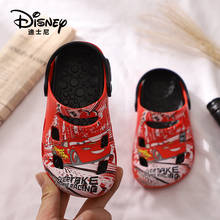 2021 new cartoon baby boy sandals Disney car children's hole shoes Mickey Mouse non-slip girls Baotou slippers 2024 - buy cheap