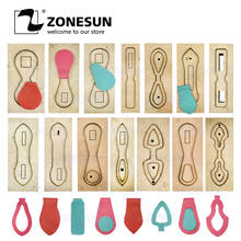 ZONESUN Custom Leather Key Chain Die Cuts For Handmade Key Ring DIY Key Fob Hang Decoration Cutting Clicker Die Steel Rule Die 2024 - buy cheap
