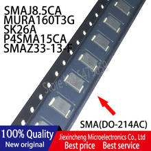 30PCS SMAJ8.5CA WT MURA160T3G U4J SK26A P4SMA15CA 15C SMAZ33 ZJR SMA(DO-214AC) original Novo 2024 - compre barato