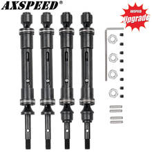 AXSPEED CVD Steel Front & Rear Drive Shaft 115-138mm for 1/10 RC Crawler Traxxas Slash 4X4 Rustler VXL Stampede Upgrade Parts 2024 - buy cheap