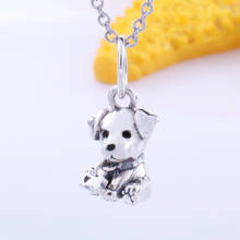 Authentic 925 Sterling Silver Charm Cute Labrador Dog Creative Doggie Pendant Fit Pandora Women Bracelet & Necklace Diy Jewelry 2024 - buy cheap