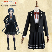 Shirogane tsumugi cos danganronpa v3: matando harmonia homem anime mulher cosplay alta qualidade jk colégio uniforme traje conjunto 2024 - compre barato