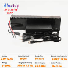 Aleaicentral-bateria de íon de lítio 24v, 7 v, 4p, 12ah, 29.4v, conjunto com 20a, bms, para bicicleta elétrica, scooter, leve, cadeira de rodas 2024 - compre barato