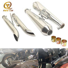 1 Universal 39-45MM Motorcycle Exhaust Pipe Muffler Silencer Escape Moto for Harley accessories, stainless steel / chrome, 1 Pair 2024 - buy cheap