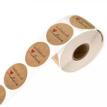 Rollo de pegatinas autoadhesivas para hornear, etiquetas de sobre, papel para regalo, 500 Uds. 2024 - compra barato