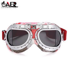 JAER Retro casco de motocicleta gafas Jet Vintage Moto clásica motocicleta piloto gafas bicicleta protección UV ATV 2024 - compra barato