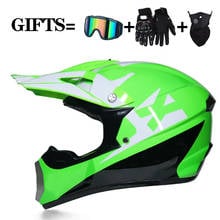 3 Gifts Racing Off-Road Full Face Motorcycle Helmet Dot Motocross Motorbike Dirt Bike Vintage Casco Moto 2024 - buy cheap