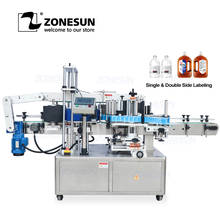 ZONESUN ZS-TB300 Automatic Double Size Tube Sticker Water Flat Bottle Labeling Machine For Bottles 2024 - buy cheap