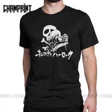 Camiseta masculina estampada com crânio pirata, camiseta estilosa de algodão puro manga curta capitão mangas 2024 - compre barato