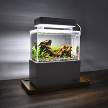 Mini Betta Fish Tank Desktop Marine Aquaponic Aquarium Fishes Bowl With Water Fliter LED Light USB Air Pump Portable Decorations 2024 - buy cheap