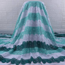 Zhenguiru New Arrival African Lace Fabric Green Nigerian Water Solbule Lace Fabric Beautiful Lace Cloth With Rhinestones A1847 2024 - buy cheap