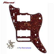 Pleroo Custom Guitar Parts  For Red tortoise Mexico Jazzmaster style Guitar pickguard Scratch Plate Replacement electric guitar 2024 - buy cheap