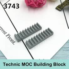 10PCS Tech building block parts compatible with famous brand tech MOC parts 3743 1x4 rack Technology 2024 - buy cheap