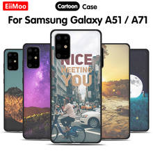 EiiMoo-funda trasera de silicona para Samsung Galaxy A51, carcasa trasera de silicona para Samsung Galaxy A71 A51 2024 - compra barato