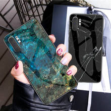 Чехол для Samsung S7 Edge S10 S9 S8 Plus Lite с мраморным узором, закаленное стекло, задняя крышка, чехлы для Samsung Galaxy Note 8 9 10 Plus 2024 - купить недорого