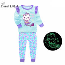 Toddler Boys Pyjama Kids Cotton Enfant Girls Pajamas Sets Glow Owl Baby girl pijamas Mermaid nightwear Clothes Clothing Children 2024 - buy cheap