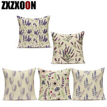 Funda de almohada decorativa Para sofá, Cojines Decorativos de lavanda púrpura Para sala de estar, hogar 2024 - compra barato