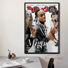 Migos Trap-carteles e impresiones de rapero de Rap, estrellas, Hip Hop, pintura en lienzo, imágenes de pared para decoración de sala de estar, decoración del hogar Quadro 2024 - compra barato