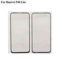 For Huawei P40 Lite Outer Glass Lens touchscreen Touch screen Outer Screen P40lite Glass Cover without flex For Huawei P 40 Lite 2024 - buy cheap