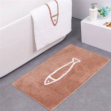 Modern Home Non-slip waterproof Bath Mat Cartoon fish Bathroom Carpet Water Absorption Rug Shaggy Bathroom Mat kitchen Floor 2024 - buy cheap