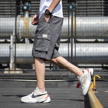 Men Shorts 2021 Summer Multi-Pocket Straight Men Cargo Shorts Streetwear Oversized Shorts Homme 2024 - buy cheap