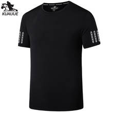 T-shirt men 6XL 7XL 8XL summer New Ice silk Short sleeve mens  stretch Fitness T-shirts Men's casual Quick dry Top t shirts 9113 2024 - buy cheap