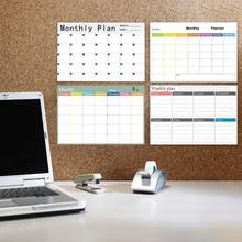 Rewritable Refrigerator Sticker Home Innovative Magnetic Calendar Family Trip Schedule A3 Soft Magnetic Dry Erase Planner Messag 2024 - buy cheap