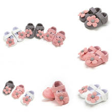 Niños bebé niño niña Unisex suela suave cuna zapatos flor algodón antideslizante primeros caminantes zapatos precaminantes 2024 - compra barato