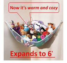 Large Toy Soft Hammock Mesh Baby Children Bedroom Tidy Storage Nursery Net Bag Storage Holder 2024 - buy cheap