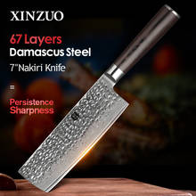 XINZUO-cuchillo de cocina de acero inoxidable, 67 capas, Damasco, para Chef, para el hogar, mango de Pakkawood, 6,8 pulgadas, superventas 2024 - compra barato