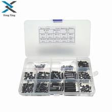 Kit de parafusos rosqueados pcb, parafusos pretos, macho-fêmea/fêmea-fêmea, conjunto de sortimento de parafusos com arruela, 260 peças m2 2024 - compre barato