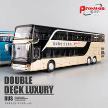 Bus Toy Double-decker Bus Model Simulation Children's Car Bus Alloy Bus Toy Car 2024 - buy cheap