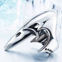Anillo Retro con forma de pico para hombre, anillo de Metal a la moda, accesorios con forma de Animal, joyería de fiesta, nuevo 2024 - compra barato