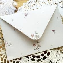 10piece envelope Retro Light red rose elegant Envelope Floral Gift Multifunction School And Office Supplier 16*11CM 2024 - buy cheap