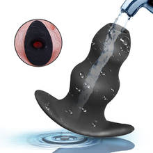 Silicone chuveiro enema anal vaginal limpeza bico douche g-ponto adulto oco butt plug dilatador espéculo sexo brinquedos para mulher/homem 2024 - compre barato