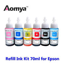 Aomya 6colors 3Lots 18pcs Dye Based Refill Ink Kit for Epson L800 L801 Cartridge T6731 T6732 T6733 T6734 T6735 T6736 Printer Ink 2024 - buy cheap