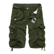 Cargo Men Shorts New Army Camouflage Tactical Shorts Men Cotton Loose Work Casual Short Military Pants 2024 - buy cheap