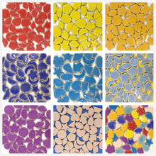 100g Ceramic Mosaic Tiles Irregular Geometric Shaped Mosaic Tiles DIY Hobby Wall Crafts Decorative Mosaic Pieces for Arts 2024 - buy cheap