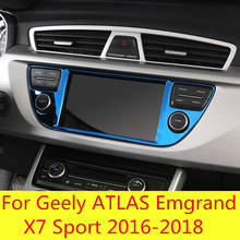 Controle central de exibição decoração adesivos carro console central acessórios do carro para geely atlas emgrand x7 esporte 2016-2018 2024 - compre barato