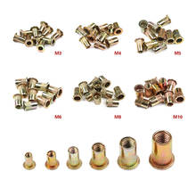 10Pcs Stainless Steel Rivet Nuts M3 M4 M5 M6 M8 M10 Flat Head Rivet Nuts Set Nuts Insert Reveting Multi Size Collocation 2024 - buy cheap