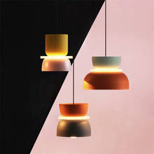 Nordic makaron luzes pingente moderno led suspensão pendurado lâmpadas design luminária sala de jantar lâmpada cabeceira sala estar iluminação