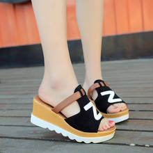 Women Platform Sandals Summer Strap Beach Wedges Shoes Ladies Sandals Summer Shoes For Woman d88 2024 - buy cheap