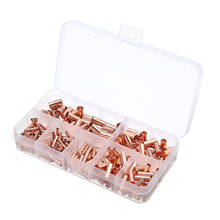 250pcs Copper Connecting Pipe Wire Joint Small Copper Tube Terminal Cable Lug Bootlace Ferrule Kit Cold Pressed Terminal 2024 - buy cheap