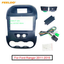 FEELDO Car Stereo Radio 9inch Fascia Frame Dash Kit Panel For Ford Ranger (2011-2015) With Manual A/C Button+Wiring Harness 2024 - buy cheap